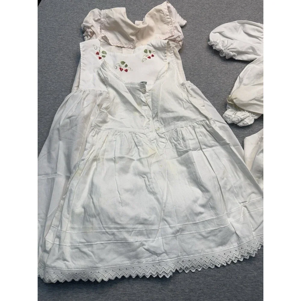 Vintage Girls Clothing Lot Dresses Blouses Romper 1950s-1980s Sizes 3T-4T 7 Pc